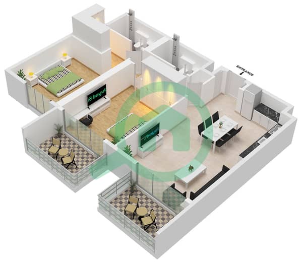 Type A Unit 23 Floor 7