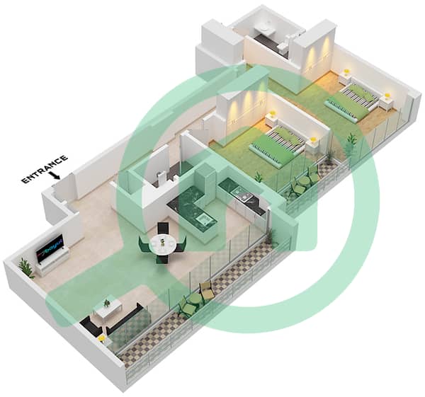 Type SK Unit 7A Floor 30 Type SK Unit 7A Floor 30
