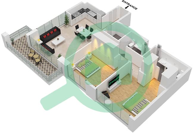 Type 3 Unit 2 Floor 2-23,26-49 Podium 2 Type 3 Unit 2 Floor 2-23,26-49 Podium 2