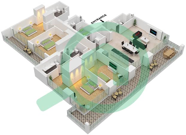 Type 1 Unit 5 Floor 40 Floor 40-45