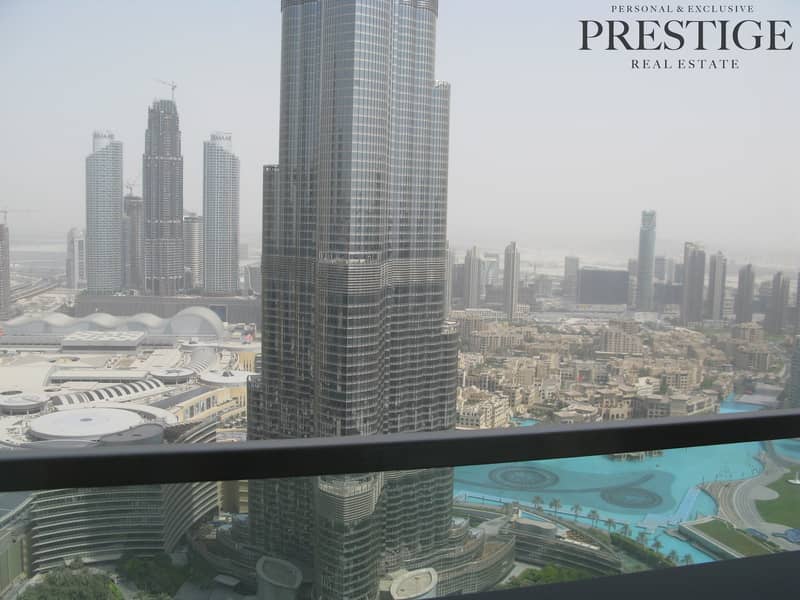 3 Beds | Burj Khalifa fountain view | Burj Vista 1