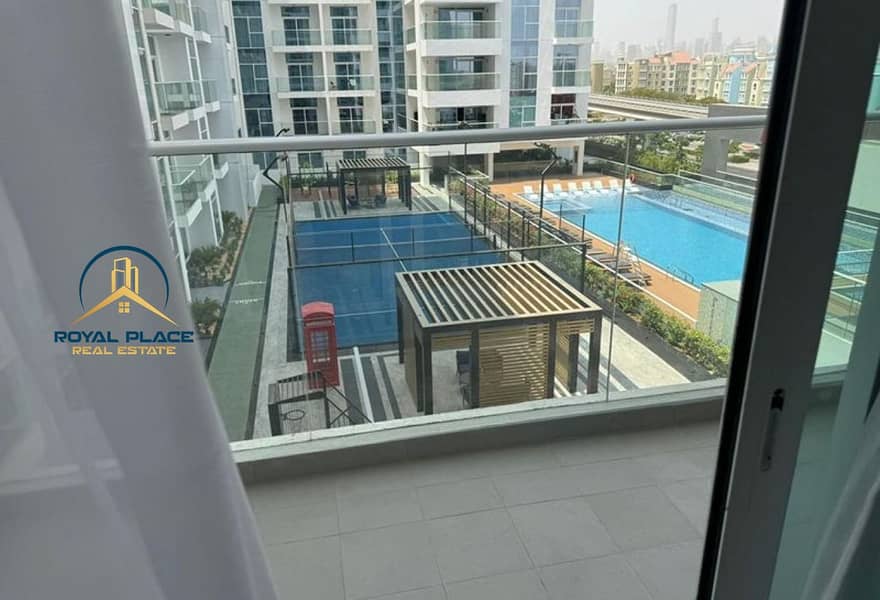 1BHK convertible to 2BHK | Furnished | Pool View - Image 11
