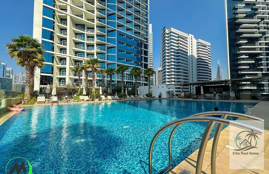 Studio in DAMAC Maison Prive | Daily Rental | Pool, Gym, Spa, 24/7 Security | Near Downtown Dubai & Dubai Mall