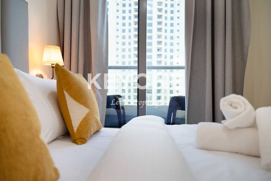 JBR & Marina View | High Floor | Furnished - Image 16