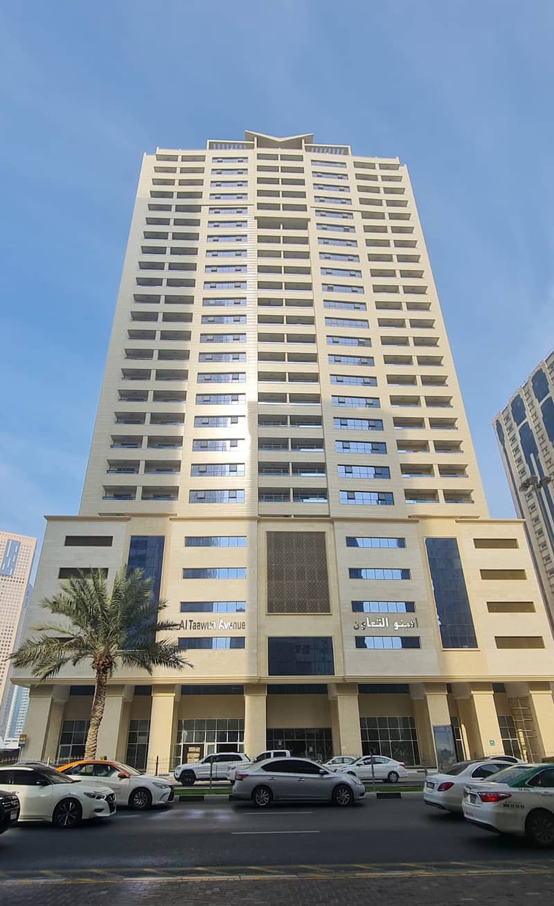 1BHK Chiller free in al taawun avenue