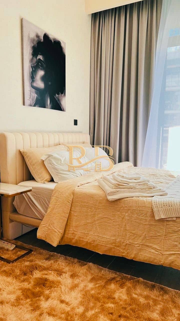 Stunning Furnished Studio || 7K Monthly with Bills || Pool View || Middle Floor || Ready To Move