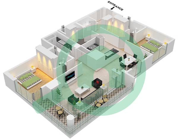 Type M Unit 02 Floor 2,3,4