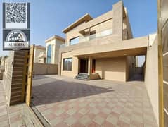 للايجار فيلا في الروضه 2 عجمان_ 5 غرف ماستر ومجلس و 2 صاله وغرفه خادمه