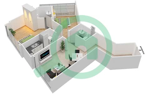 Prime Residence 2 - 2 Bedroom Apartment Unit 20 Floor plan