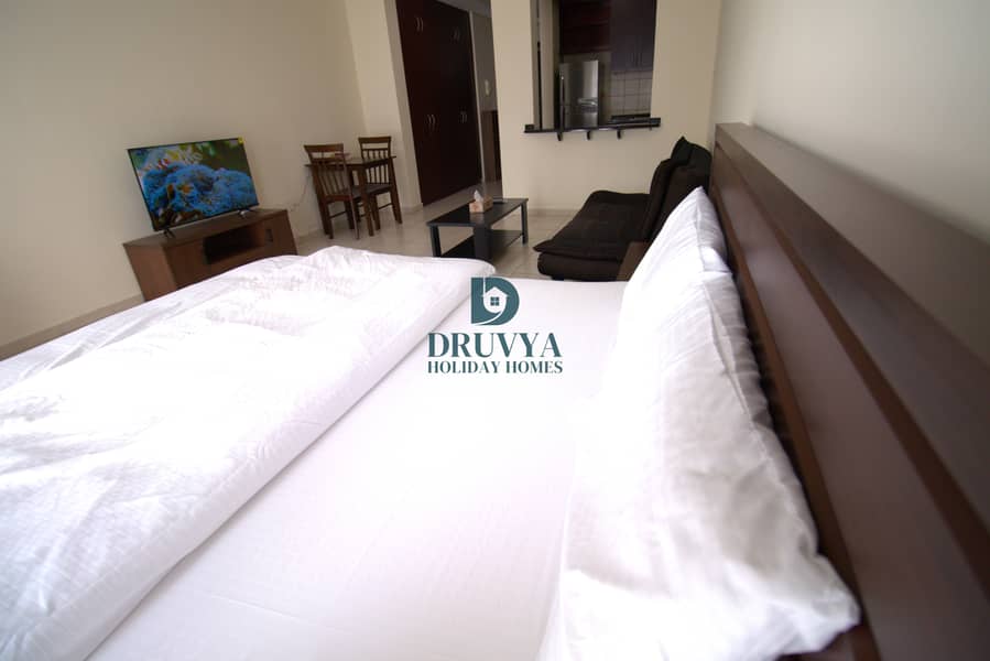 Fully Furnished Studio Near Metro Station Monthly AED 6800