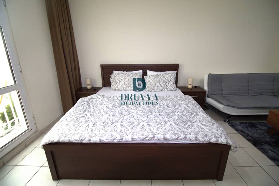 Fully Furnished Studio Near Metro Station weekly AED 2950/-