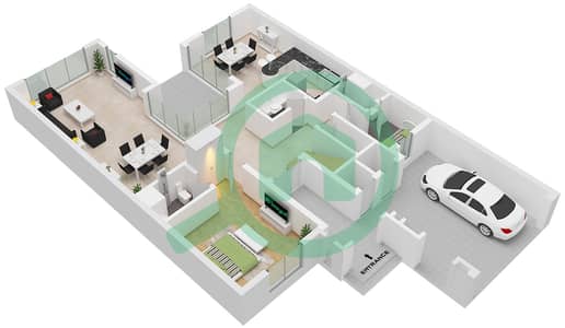 Naseem - 4 Bedroom Villa Type A1 Floor plan