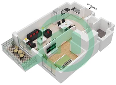 Club Place Tower A - 1 Bedroom Apartment Type/unit 1A / UNIT 7-8 FLOOR 2-20 Floor plan Club Place Tower A - 1 Bedroom Apartment Type/unit 1A / UNIT 7-8 FLOOR 2-20 Floor plan