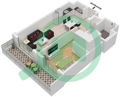 Club Place Tower A - 1 Bedroom Apartment Type/unit 1C / UNIT 6-7 FLOOR 1 Floor plan Club Place Tower A - 1 Bedroom Apartment Type/unit 1C / UNIT 6-7 FLOOR 1 Floor plan