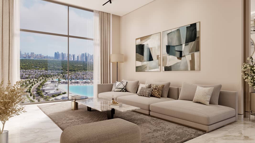 Water view – 330 Riverside Crescent – Sobha Hartland II - Image 9