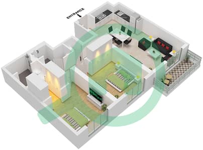 Club Place Tower A - 2 Bedroom Apartment Type/unit 1A / UNIT 2 FLOOR PODIUM Floor plan Club Place Tower A - 2 Bedroom Apartment Type/unit 1A / UNIT 2 FLOOR PODIUM Floor plan