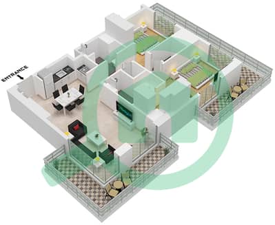 Club Place Tower A - 2 Bedroom Apartment Type/unit 2E / UNIT 6 FLOOR 2-20 Floor plan Club Place Tower A - 2 Bedroom Apartment Type/unit 2E / UNIT 6 FLOOR 2-20 Floor plan