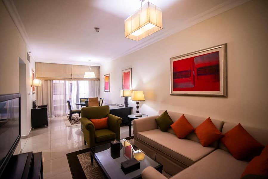 Yearly booking on monthly payment Lavish One Bedroom near Metro