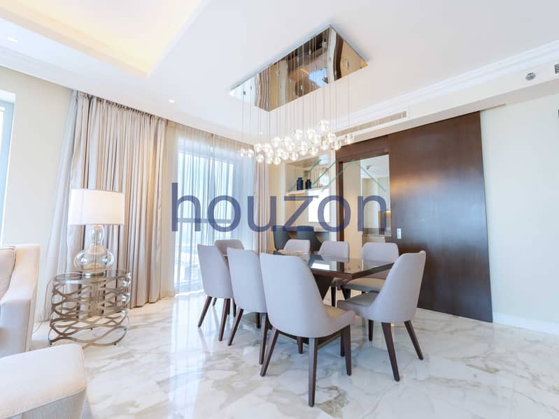 Luxurious 3BR +M/R |High Floor|Burj+Fountain View