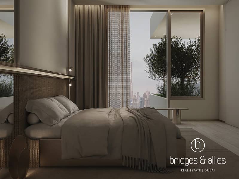 BELOW OP | CORNER 2 BR | DUBAI SKYLINE VIEW - Image 8