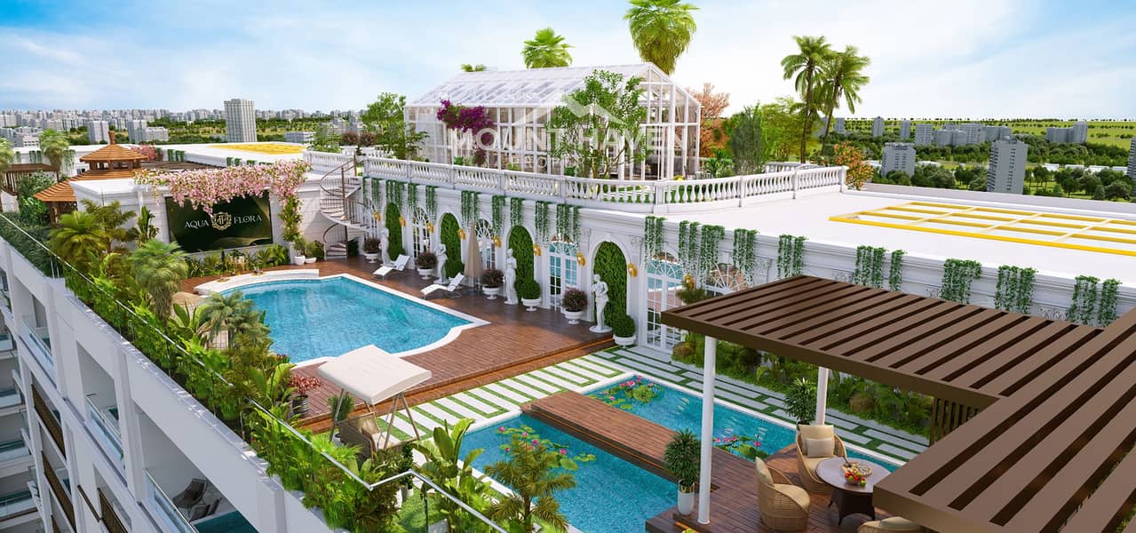 1BHK with Private Pool | Science Park View | Dubai Skyline View