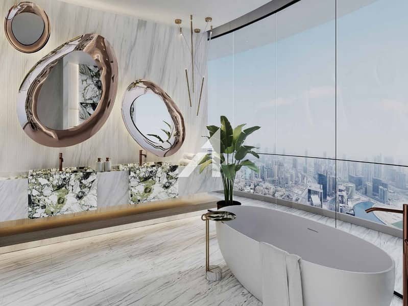 High Floor | Meydan and Canal View | Balcony - Image 7