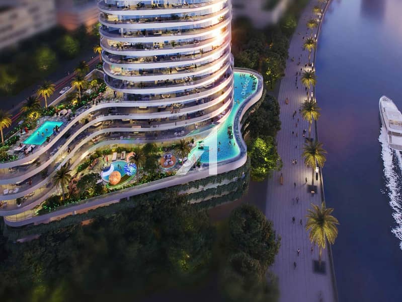 High Floor | Meydan and Canal View | Balcony - Image 16