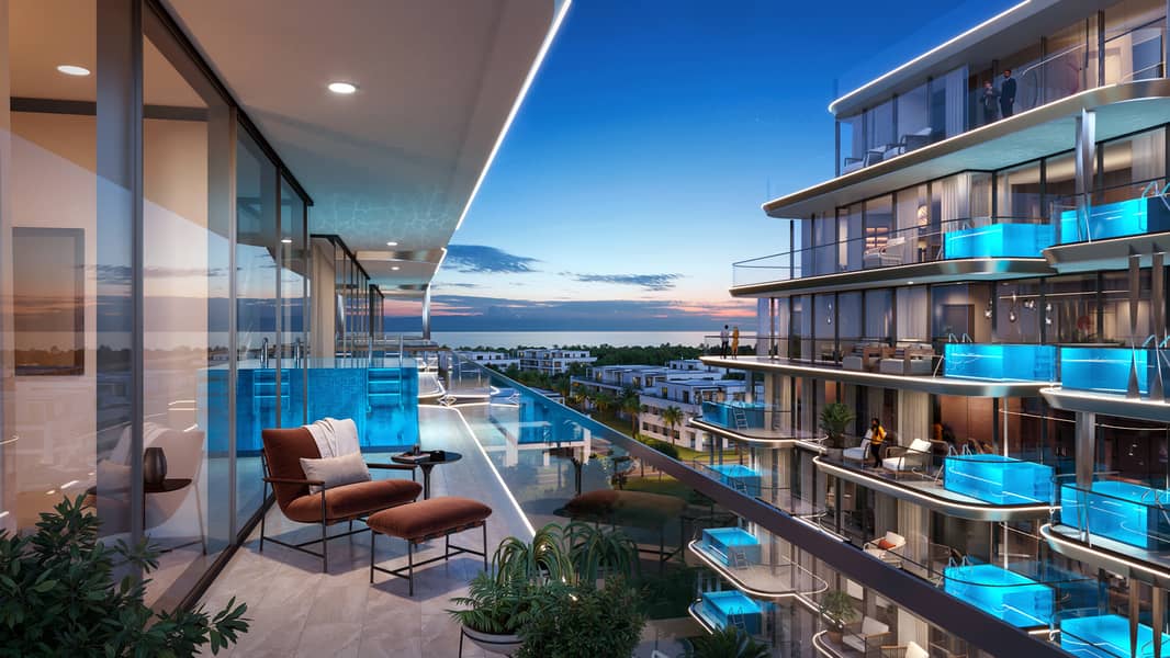 Elegant 3BR + Maid Semi-Furnished Home with Private Pool | Samana Ocean Bay - Image 7