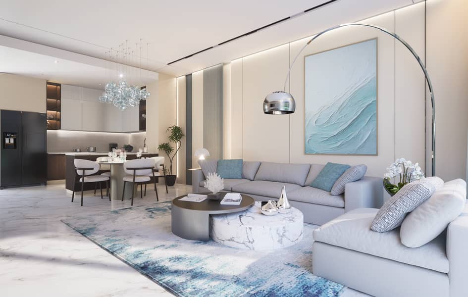 Elegant 3BR + Maid Semi-Furnished Home with Private Pool | Samana Ocean Bay - Image 13