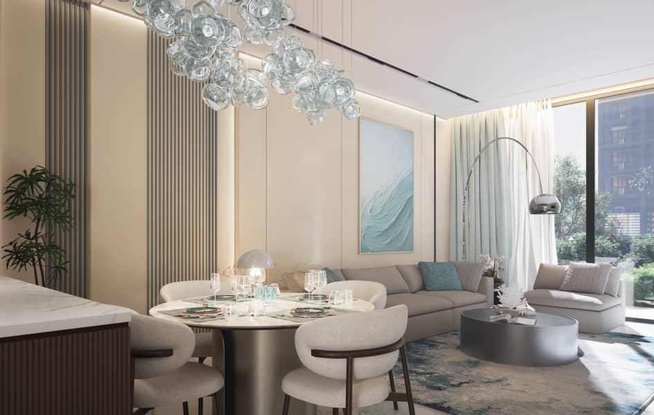 Elegant 3BR + Maid Semi-Furnished Home with Private Pool | Samana Ocean Bay - Image 14