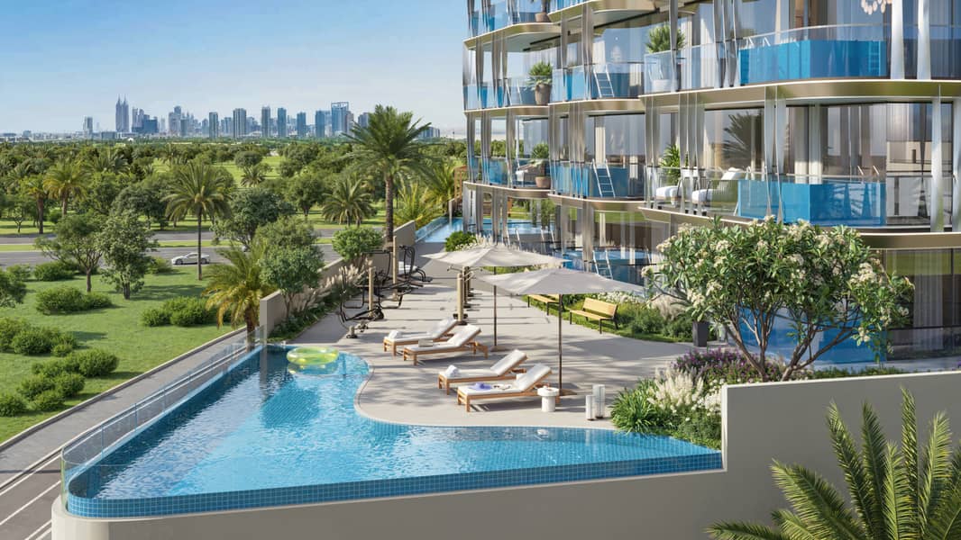 Elegant 3BR + Maid Semi-Furnished Home with Private Pool | Samana Ocean Bay - Image 19