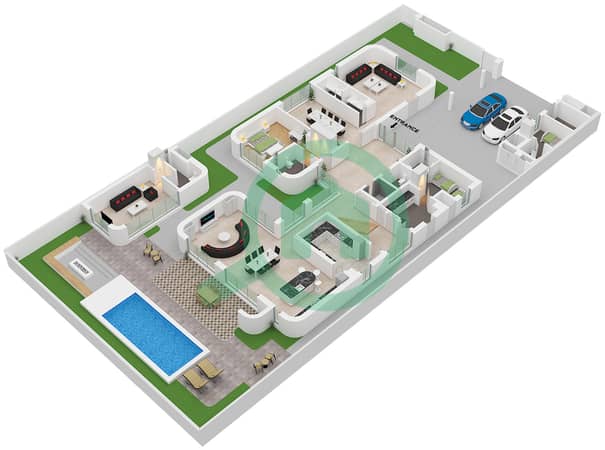 Type Inland Villa Unit Light Scheme Floor Ground Type Inland Villa Unit Light Scheme Floor Ground