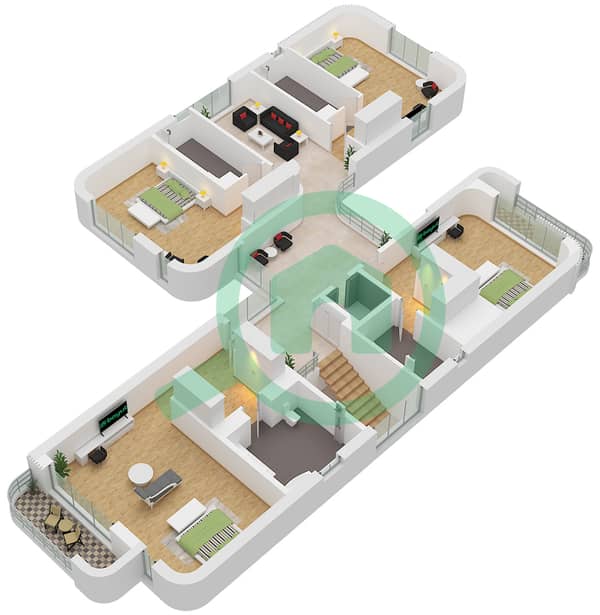 Type Inland Villa Unit Light Scheme Floor First Type Inland Villa Unit Light Scheme Floor First