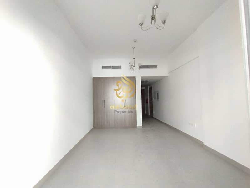 In 6 cheques Brand New Building Specious studio apartment Available very prime location with All Amenities Book Now