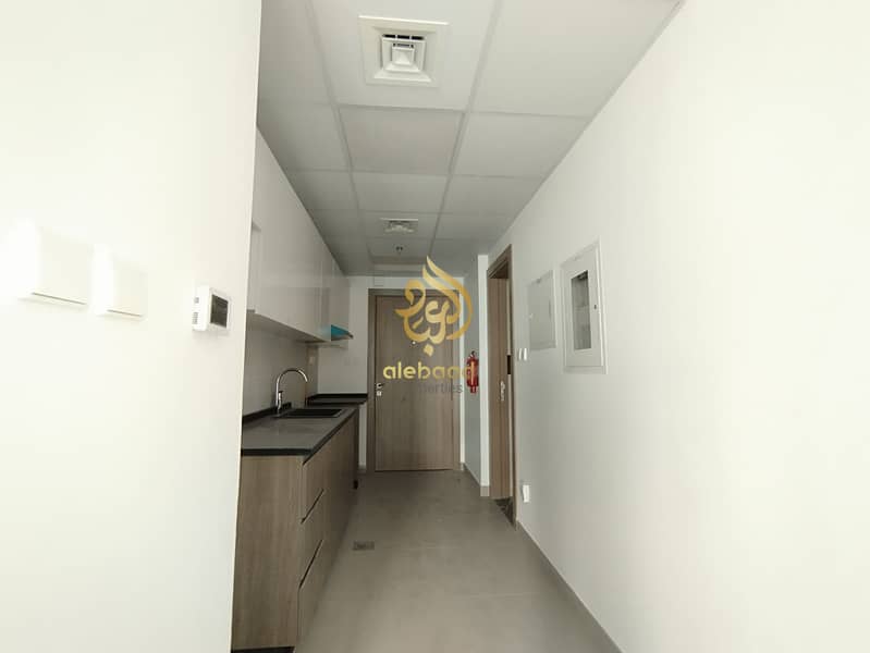 In 6 cheques Brand New Building Specious studio apartment Available very prime location with All Amenities Book Now