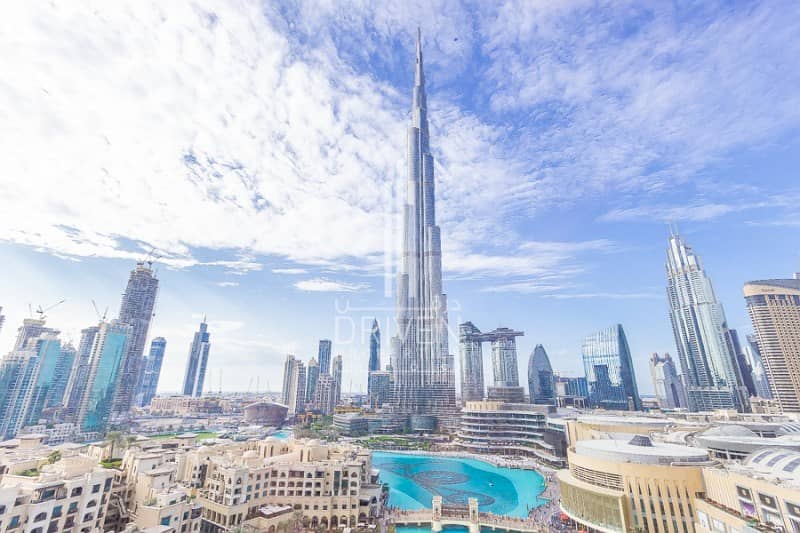 Unit with Burj Khalifa and Fountain View