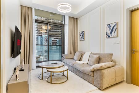 2 Cпальни Апартаменты в аренду в Бизнес Бей, Дубай - Living Room Area. jpeg 2 Cпальни Апартаменты в аренду в Бизнес Бей, Дубай - Living Room Area. jpeg
