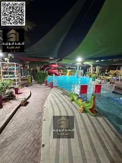 أجمل شقة مع جيم ومسبح وأكوا بارك بالراشدية 1 غرفة وصالة وباركينج وأجهزة كهربائية، موقع مميز وسعر رائع ودفعات مريحة 6 شيكات.