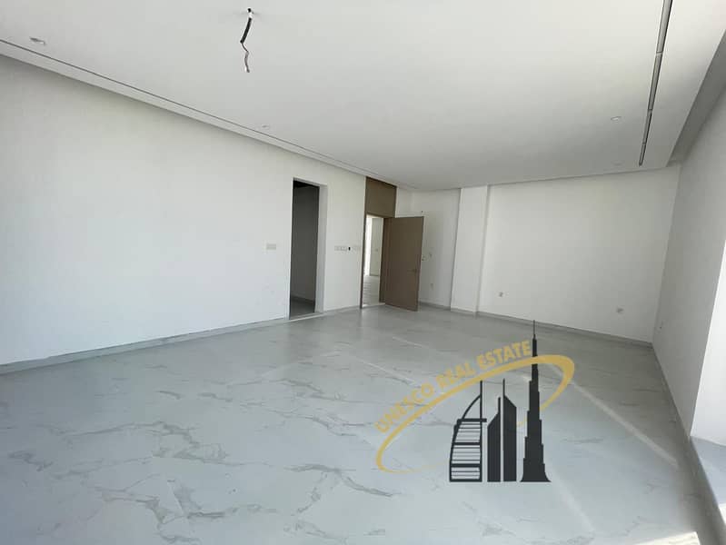 For rent Brand new two-story villa in Al Khawaneej 1 / 5bed / maid / majlis / 2 living rooms, very prime location