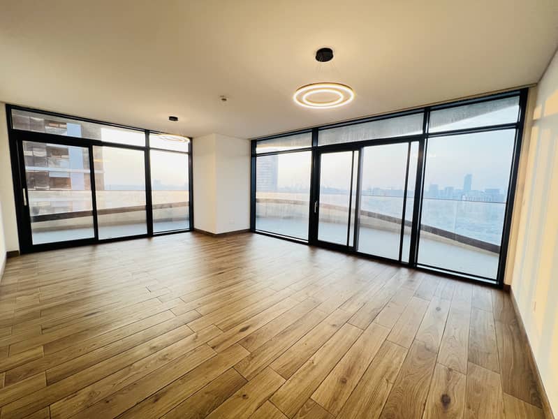 High Rise 3BHK With Big Balconies || With Maid Room || Kitchen Appliances || With All Amenities