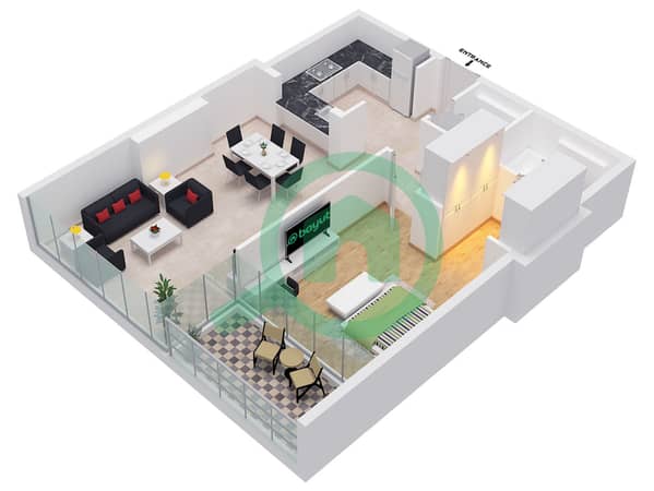 Type 1F Unit 19 Floor 3-7 Type 1F Unit 19 Floor 3-7
