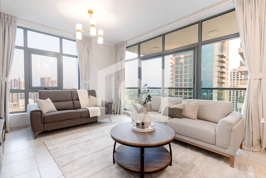 Bright Furnished Apartment with City Views – The Links East Tower