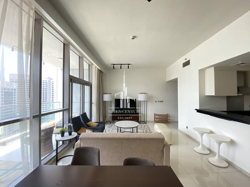 High Floor | Fully Furnished | Burj Khalifa View