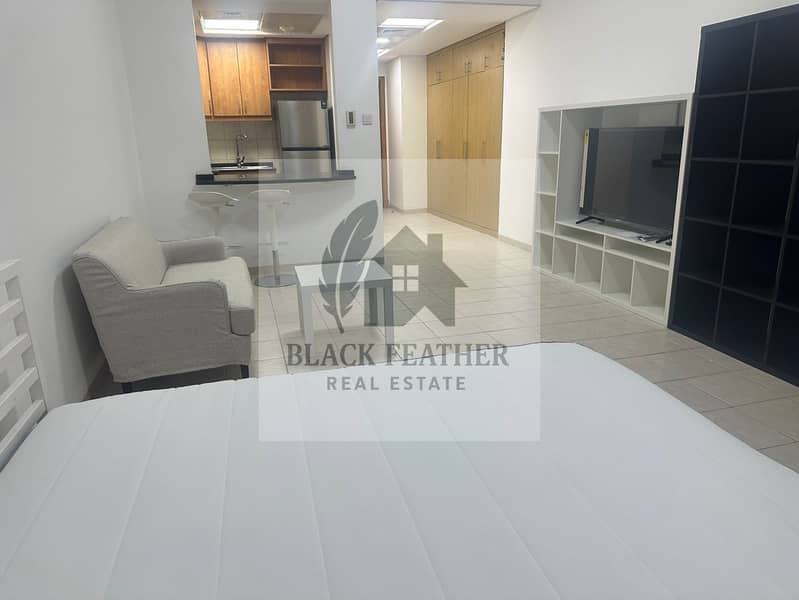 6 Cheqs brand New Fully furnished XXL Studio Next to carrefour and Metro @ 58k