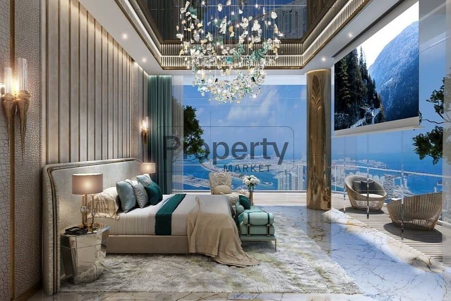 Luxurious 2-BR | High Floor | Balcony | Sea View