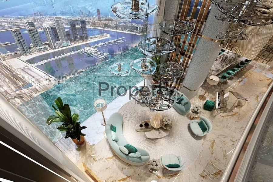 Luxurious 2-BR | High Floor | Balcony | Sea View