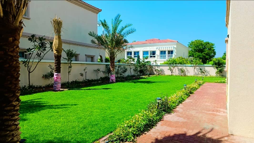 Daily Leasing of Spacious and fully furnished 2-Bedroom Villa with Maid Room, 4 Bathrooms & Huge Garden.