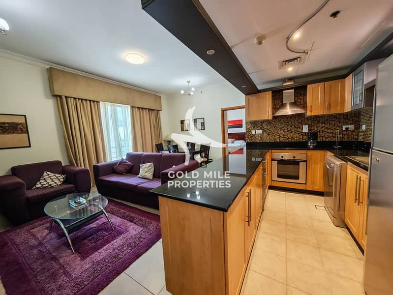 FULLY FURNISHED - ELEGANT 1 BHK - NEAR MALL OF EMIRATES