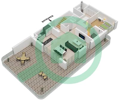 GEM Residences - Plan d’étage de 4 chambres Appartement Type/unité 4A-DU-1 / UNIT 2 FLOOR 8 GEM Residences - Plan d’étage de 4 chambres Appartement Type/unité 4A-DU-1 / UNIT 2 FLOOR 8