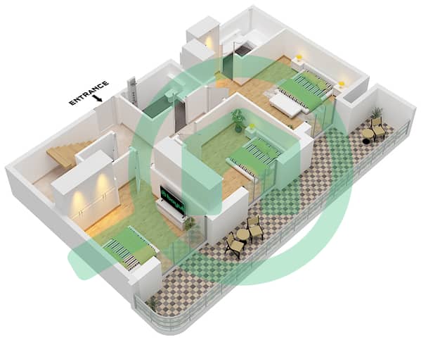 Type 3TH-2 Unit 3 Floor Ground Lower